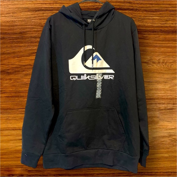 Quiksilver Other - NWT QUICKSILVER BLACK HOODIE MENS - LARGE